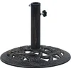 Image de vidaXL - Parasolvoet - 9 - kg - 40 - cm - gietijzer - zwart - en - bronskleurig