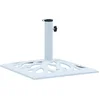 Image de vidaXL - Parasolvoet - 12 - kg - 49 - cm - gietijzer - wit