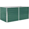 Image de vidaXL - Plantenbak - verhoogd - 160x80x77 - cm - gegalvaniseerd - staal - groen