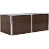 Image de vidaXL - Plantenbak - verhoogd - 160x80x45 - cm - gegalvaniseerd - staal - bruin