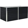 Image de vidaXL - Plantenbak - verhoogd - 160x80x45 - cm - gegalvaniseerd - staal - antraciet