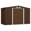 Image de vidaXL - Tuinberging - 257x205x178 - cm - staal - bruin