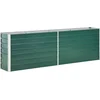 Image de vidaXL - Plantenbak - verhoogd - 240x40x77 - cm - gegalvaniseerd - staal - groen
