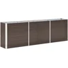 Image de vidaXL - Plantenbak - verhoogd - 240x40x77 - cm - gegalvaniseerd - staal - bruin