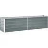 Image de vidaXL - Plantenbak - verhoogd - 240x40x45 - cm - gegalvaniseerd - staal - grijs