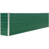 Image de vidaXL - Plantenbak - verhoogd - 320x40x77 - cm - gegalvaniseerd - staal - groen