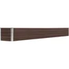 Image de vidaXL - Plantenbak - verhoogd - 320x40x45 - cm - gegalvaniseerd - staal - bruin