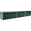 Image de vidaXL - Plantenbak - verhoogd - 480x80x45 - cm - gegalvaniseerd - staal - groen