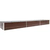 Image de vidaXL - Plantenbak - verhoogd - 480x80x45 - cm - gegalvaniseerd - staal - bruin