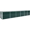 Image de vidaXL - Plantenbak - verhoogd - 480x80x77 - cm - gegalvaniseerd - staal - groen