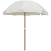 Image de vidaXL - Parasol - met - stalen - paal - 240 - cm - zandkleurig