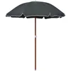 Image de vidaXL - Parasol - met - stalen - paal - 180 - cm - antracietkleurig