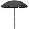 Image de vidaXL - Parasol - met - stalen - paal - 240 - cm - antracietkleurig