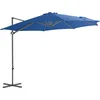 Image de vidaXL - Zweefparasol - met - stalen - paal - 300 - cm - azuurblauw