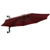 Image de vidaXL - Wandparasol - met - metalen - paal - 300 - cm - bordeauxrood
