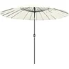 Image de vidaXL - Parasol - met - aluminium - paal - 270 - cm - zandwit