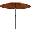 Image de vidaXL - Parasol - met - aluminium - paal - 250 - cm - terracottakleurig
