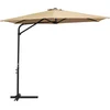 Image de vidaXL - Parasol - met - stalen - paal - 300 - cm - taupe