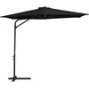 Image de vidaXL - Parasol - met - stalen - paal - 300 - cm - zwart