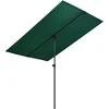 Image de vidaXL - Parasol - met - aluminium - paal - 2x1,5 - m - groen