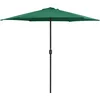 Image de vidaXL - Parasol - met - aluminium - paal - 270x246 - cm - groen