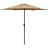 Image de vidaXL - Parasol - met - aluminium - paal - 270x246 - cm - taupe