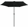 Image de vidaXL - Parasol - met - aluminium - paal - 270x246 - cm - zwart