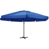Image de vidaXL - Parasol - met - aluminium - paal - 500 - cm - azuurblauw