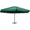Image de vidaXL - Parasol - met - aluminium - paal - 600 - cm - groen