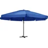 Image de vidaXL - Parasol - met - aluminium - paal - 500 - cm - azuurblauw