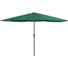Image de vidaXL - Parasol - met - metalen - paal - 390 - cm - groen