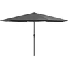 Image de vidaXL - Parasol - met - metalen - paal - 390 - cm - antracietkleurig