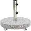 Image de vidaXL - Parasolvoet - rond - 30 - kg - graniet - grijs