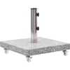 Image de vidaXL - Parasolvoet - vierkant - 30 - kg - graniet - grijs