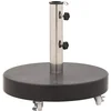 Image de vidaXL - Parasolvoet - rond - 30 - kg - graniet - zwart