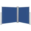 Image de vidaXL - Windscherm - uittrekbaar - 100x600 - cm - blauw