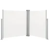 Image de vidaXL - Windscherm - uittrekbaar - 140x600 - cm - crème