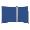 Image de vidaXL - Windscherm - uittrekbaar - 140x600 - cm - blauw