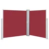 Image de vidaXL - Windscherm - uittrekbaar - 140x600 - cm - rood