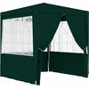 Image de vidaXL - Partytent - met - zijwanden - professioneel - 90 - g/m² - 2,5x2,5 - m - groen