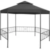 Image de vidaXL - Tuinprieel - 323x275x265 - cm - antraciet