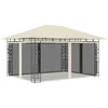 Image de vidaXL - Prieel - met - klamboe - 180 - g/m² - 4x3x2,73 - m - crème
