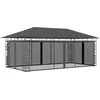 Image de vidaXL - Prieel - met - klamboe - 6x3x2,73 - m - antraciet
