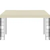 Image de Wandprieel 3x4 m stof crèmekleurig
