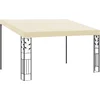 Image de vidaXL - Wandprieel - 4x3x2,5 - m - crème
