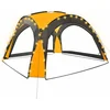 Image de vidaXL - Partytent - met - LED - en - 4 - zijwanden - 3,6x3,6x2,3 - m - geel