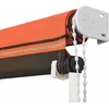 Image de vidaXL - Luifel - uittrekbaar - 350x150 - cm - oranje - en - bruin