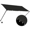 Image de vidaXL - Luifel - uittrekbaar - met - LED - 250x150 - cm - antraciet
