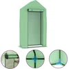 Image de vidaXL - Kas - met - stalen - frame - 0,5 - m² - 1x0,5x1,9 - m