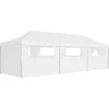 Image de vidaXL - Partytent - pop-up - met - 8 - zijwanden - 3x9 - m - wit